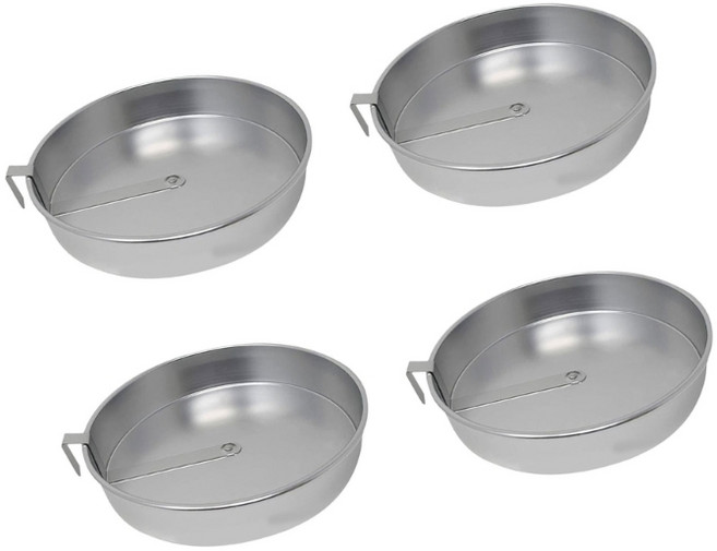 누출 방지 라운드 베이킹 팬 디저트 베이킹 도구 붙지 않는 오븐용 접시 분리형 금형, 4pcs, 1세트