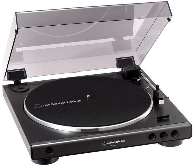 오디오 테크니카 풀 오토 레코드 플레이어 다크 건 메탈릭 AT-LP60X DGM