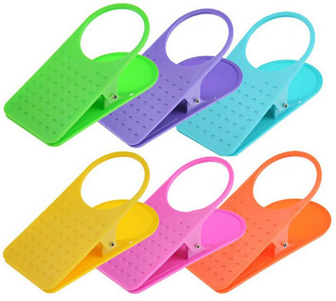 테이블 집게컵홀더 책상컵홀더 다용도걸이, 블랙, 1개