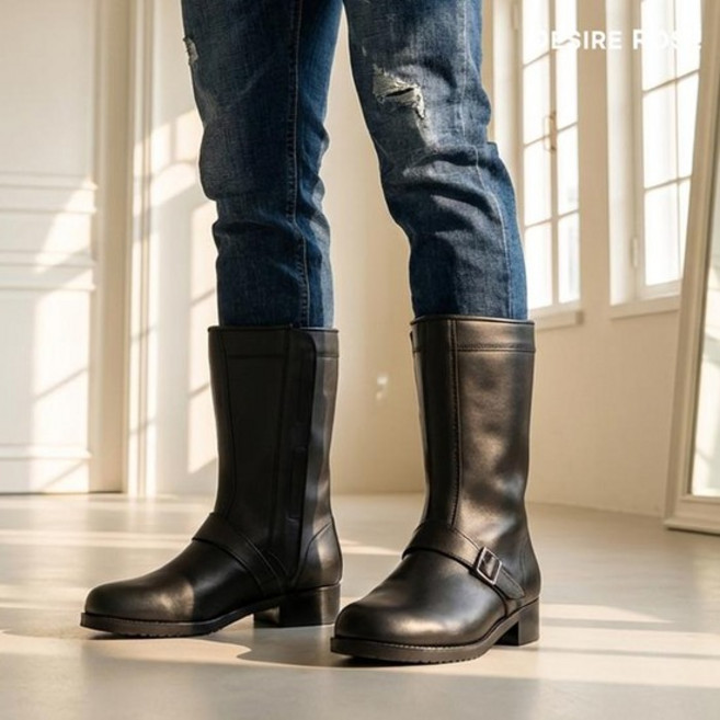 남성 소가죽 라이더부츠 오토바이부츠