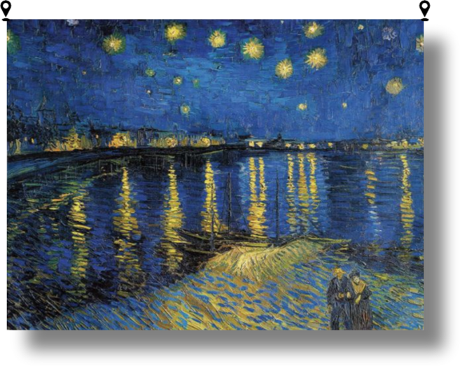 해룸 대형 패브릭 포스터 두꺼비집 가리개 페브릭 태피스트리 가림천 아트 행잉 초대형, 43.고흐-아를의 별빛밤
