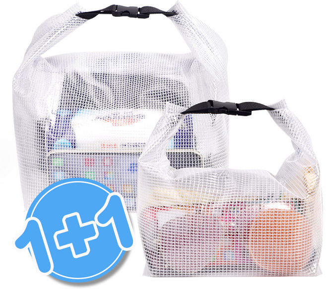 리나 휴대용 방수 목욕가방 1+1 수영 가방 드라이백