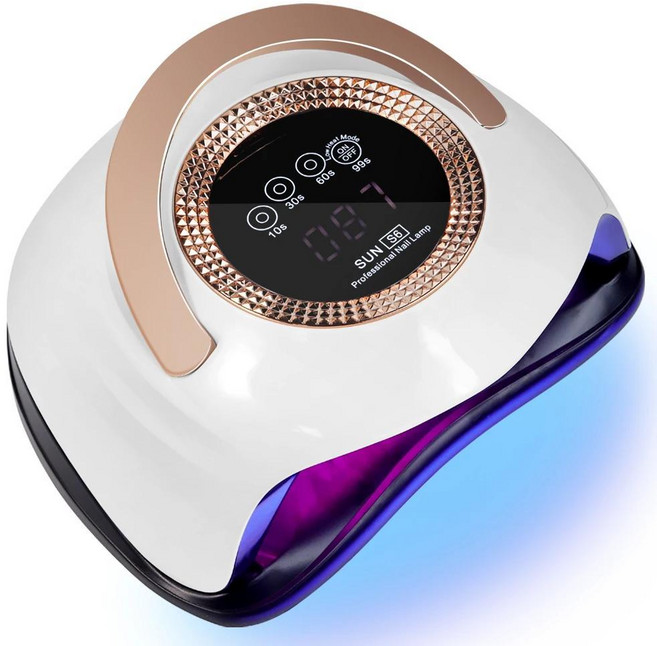 네일 램프 전문 라이트 드라이어 대형 터치 스크린 광택제 건조 구슬, 1개, 01 금