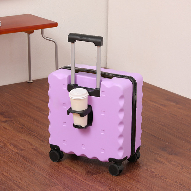 쿠키모양 하드캐리어 / 컵홀더 장착 / 18인치 기내용 / 파스텔톤 어린이 여행가방