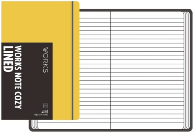 폼텍)웍스 노트 코지 라인드 맥시(100매/140*214), 1개, 브라운