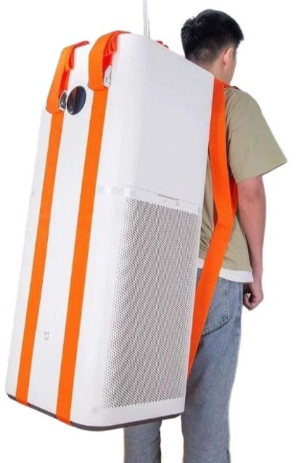 멜빵형 지게 휴대용 운반 스트랩 냉장고 캐비닛 등짐 가구 이동 이사 벨트, 2인용 손목형, 1개