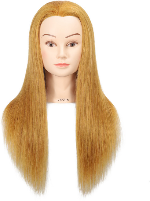 비너스가발 100%인모 22인치 업스타일 통가발 금발, 100인모 22인치(금발), 1개