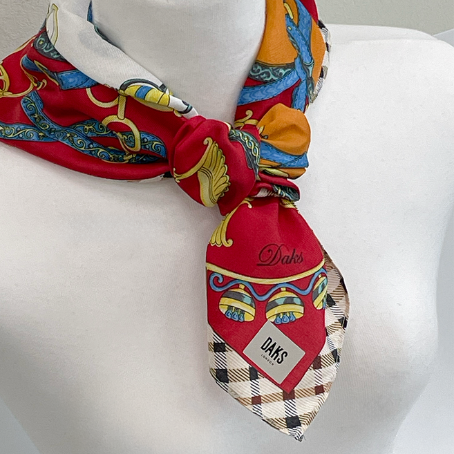 [백화점 정품] DAKS 닥스 프리미엄 면 실크 손수건 스카프
