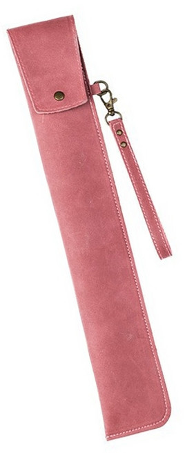 부드러운 안감이 있는 드럼스틱 케이스 가죽 질감 연습용 드럼스틱 가방, 분홍색