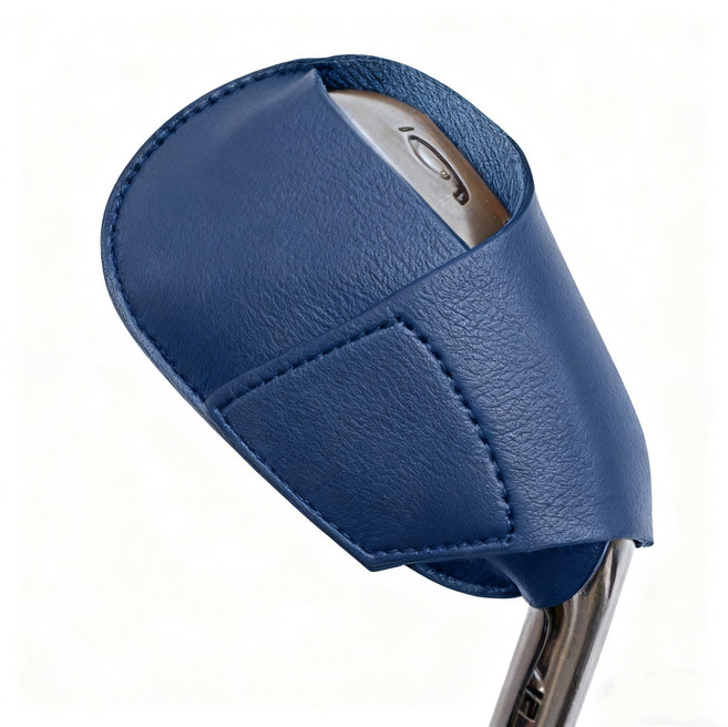 커채 골프채 고급가죽 아이언 헤드 커버, 네이비*10