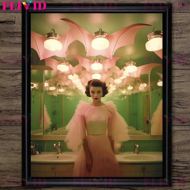 뱀파이어 테마 빈티지 사진 예술 포스터 인쇄 고딕 공포 칵테일 파티 벽 캔버스 회화 홈 장식, 1개, 3. I / C. 50X70cm NoFrame