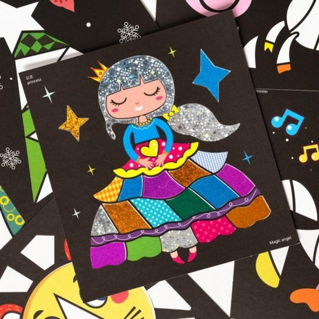 동물왕국박스 포일아트 12도안 세트, 옵션선택 포일아트 동물왕국박스 12도안 세트, 옵션선택 동물왕국, 1개