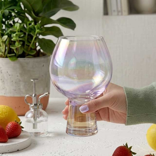 뉴스페이스 홀로그램 글라스잔, 1개, 고블렛