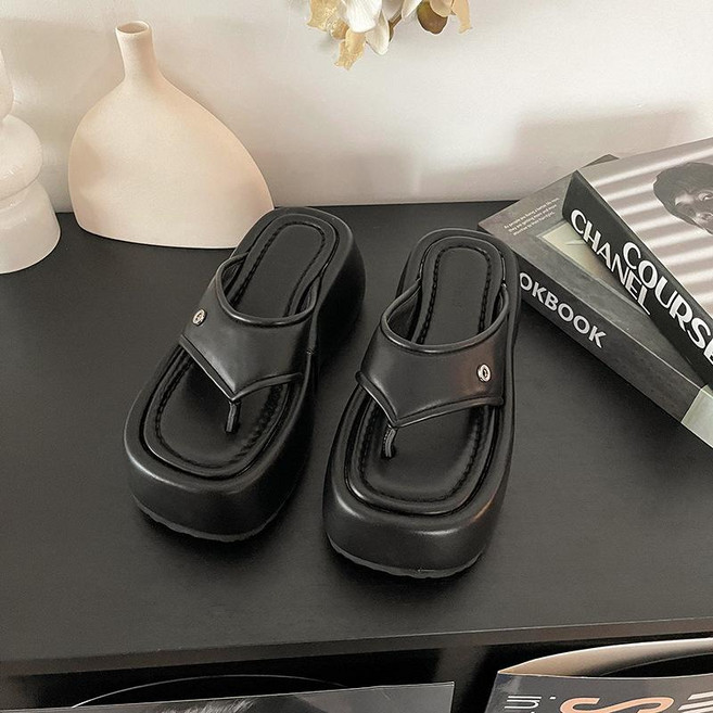 통굽 쪼리 키높이 데일리 경량 슬리퍼 8cm 샌들 발편한 가벼운