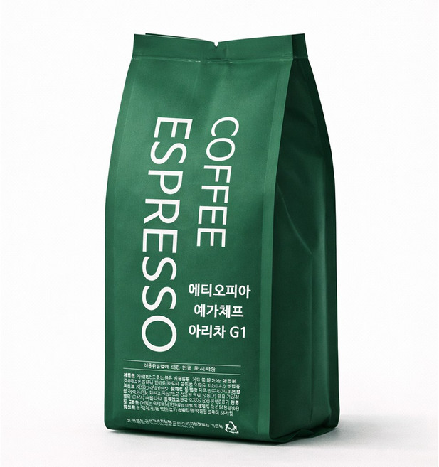 커피에스프레소 에티오피아 예가체프 아라차 G1 스페셜티 원두, 1개, 250g, 홀빈(분쇄안함)