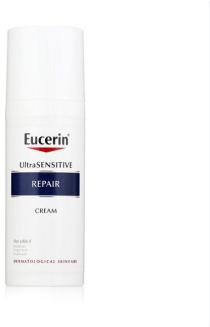 [본사정품]Eucerin 유세린 울트라 센시티브 리페어크림 50ml 1개/진정피부 장벽크림 피부진정 장벽강화 순한성분 수분촉촉크림타입 보습크림 보습효과 민감성피부용 저자극크림, 1개
