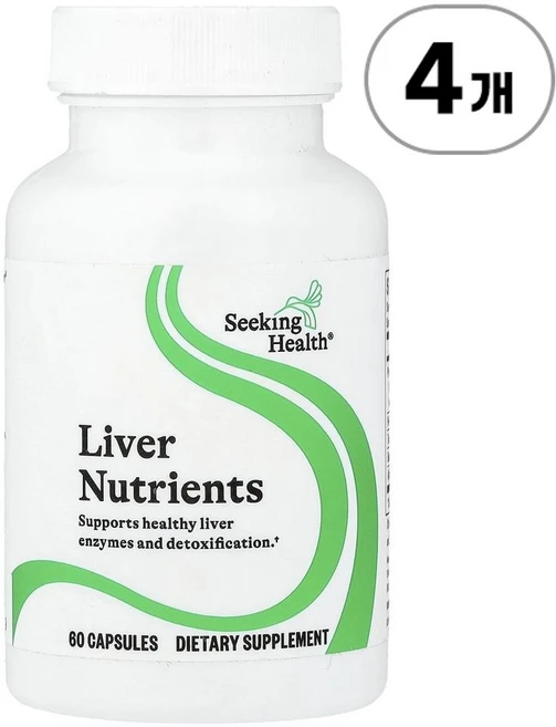 시킹 헬스 리버 뉴트리언츠 (간 영양소) Seeking Health Liver Nutrients 60정, 4개 - 쿠팡