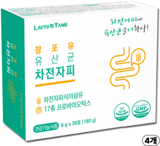 쾌변 차전자피 유산균 배변활동개선 장건강 대장에좋은 식이섬유 차전자피 가루 분말 식약처인정 당일발송, 6g, 120개