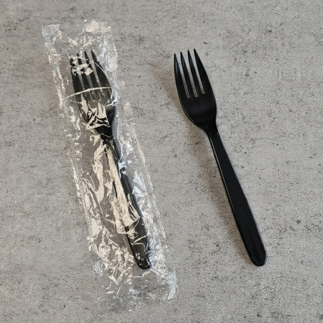 쿡앤가드 개별포장 일회용 포크, 300개, 1개입