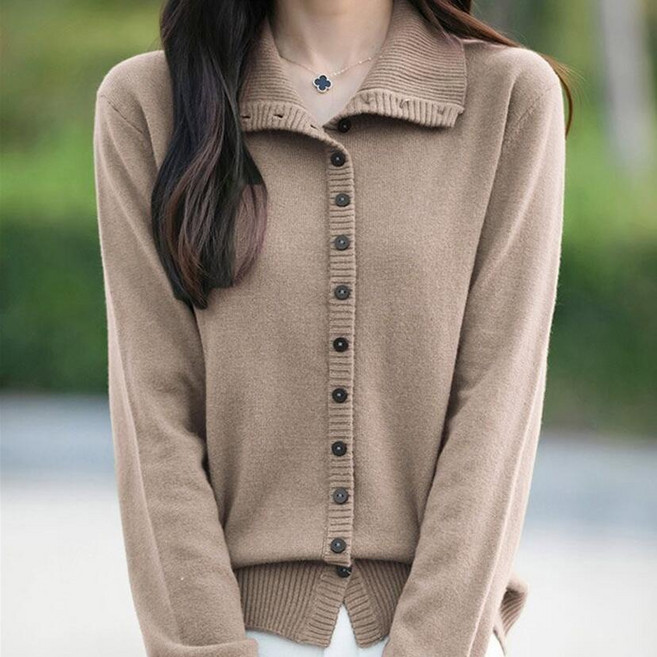 미스터먼쇼 여성 목폴라니트 가디건