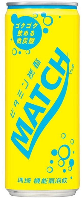 MATCH 瑪琦機能氣泡飲 維他命B+C 電解質 添加 320ml, 24個