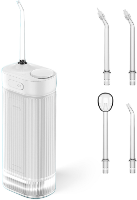 에란스타 휴대용 무선 물치실 구강세정기 IPX7등급 방수가능, 화이트, XY06