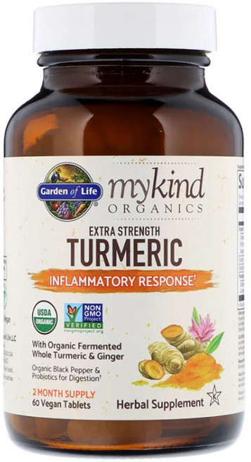 가든오브라이프 커큐민 강황 553mg 60정 생강 추출물 + 유산균, 1개