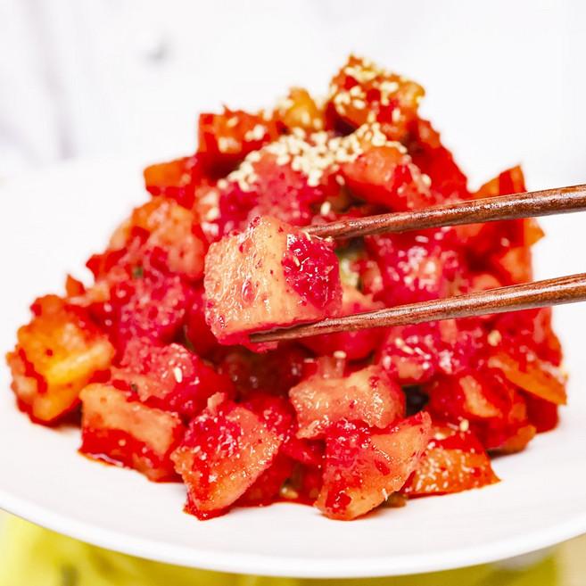 매일 갓 담가 보내는 수제 국내산 전라도 시원하고 매콤한 깍두기 김치, 1개, 5kg