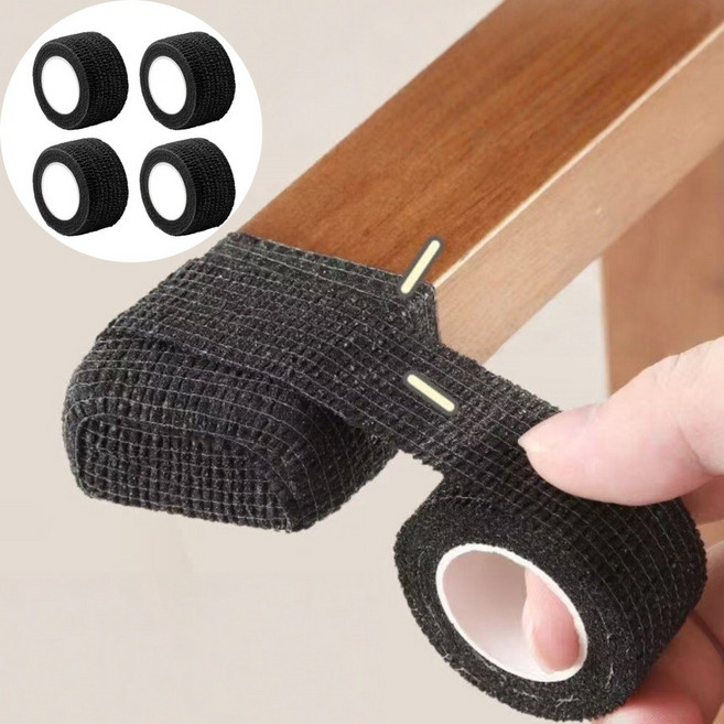 라워스 소음방지 자국없는 잘라쓰는 다용도 테이프, 4개