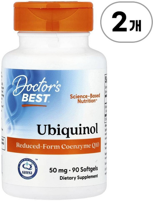 닥터스베스트 유비퀴놀 카네카 Q+ 50mg Doctor's Best Ubiquinol with Kaneka Q+® 50 mg 90정, 2개