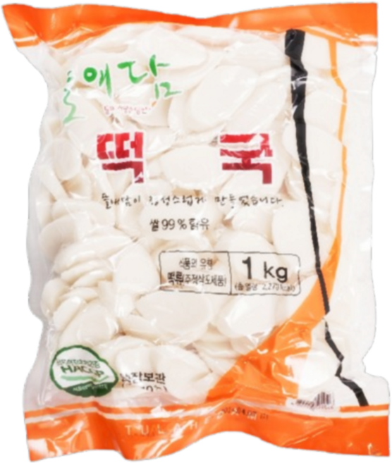 바이오푸드몰_뜰애담 떡국떡, 8개, 1kg