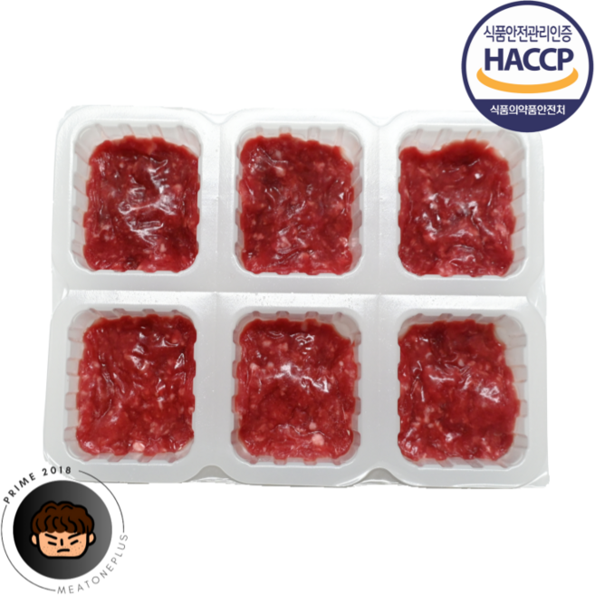 무항생제 한우 이유식용 소고기 우둔살 다짐육 큐브 토핑 초기 중기 이유식 재료, 1단계(작은입자) 30g 6개[총180g], 180g, 1개