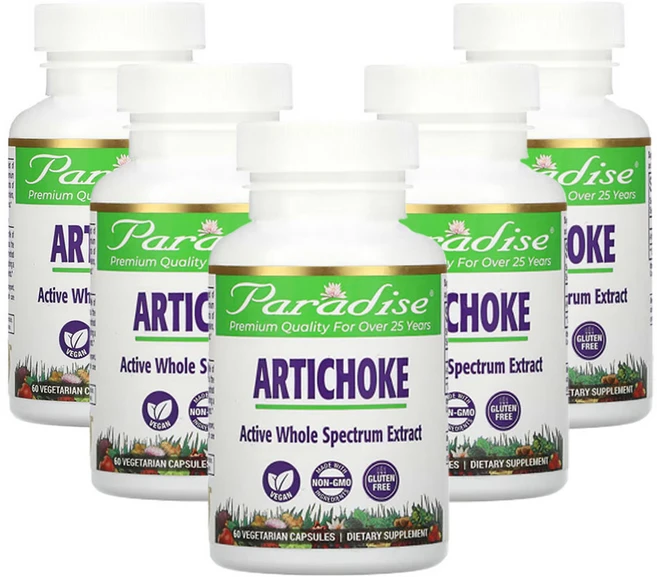 파라다이스허브 아티초크 베지 캡슐 60정, 5팩 - 쿠팡