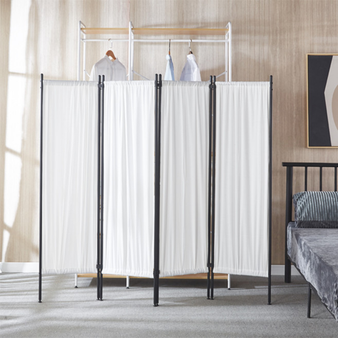 4단 파티션 공간분리 좁은 방 가벽 인테리어 패브릭 철제 칸막이 가림막, 공간파티션_4단(WWH3021)
