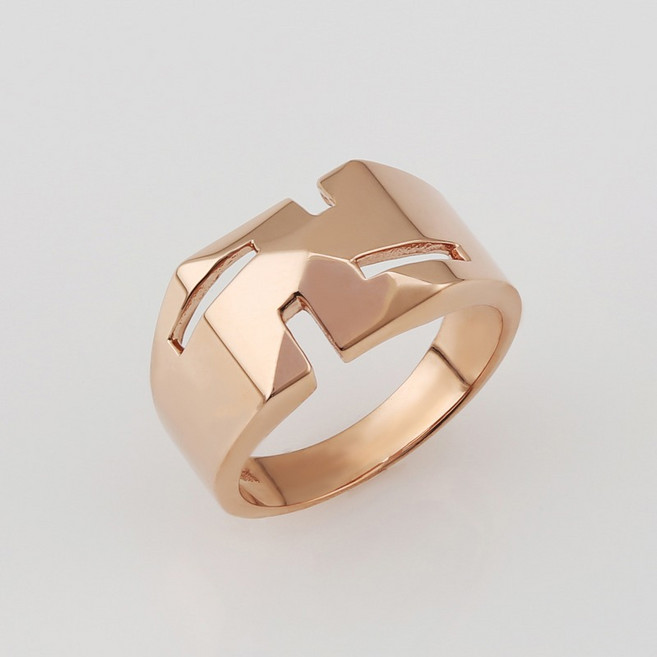 골드몬 14k 18k 피라미드 불교 만자 반지 소