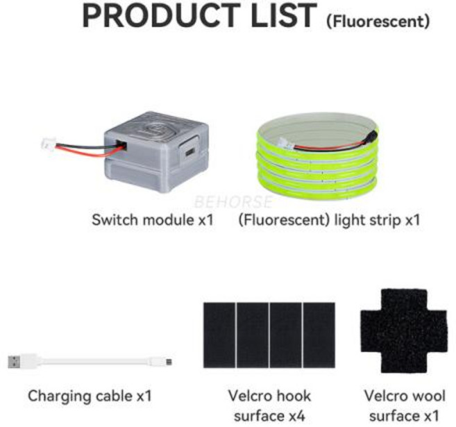 DJI 아바타 드론용 RC LED 라이트 스트립 플래시 램프 야간 네비게이션 라이트 드로퍼 방수 램프 벨트 액세서리, 1) fluorescence light, 1개