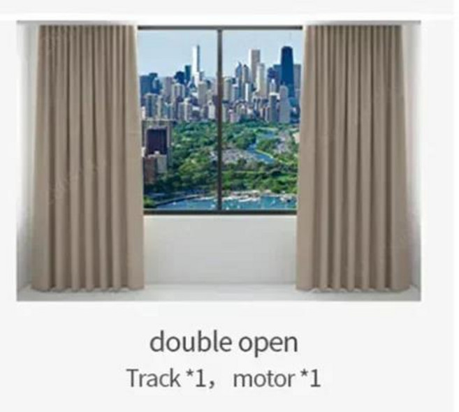 아카라 스마트 전기 커튼 트랙 C3 모터 포함 지그비 3.0 매우 조용한 개인 맞춤형 커튼 레일 세트 제어, 26 모터 n 가이드 m, 01 Open from the middle, 1개
