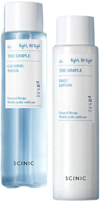싸이닉 더 심플 카밍 토너 145ml+데일리 로션 145ml, 1개, 145ml