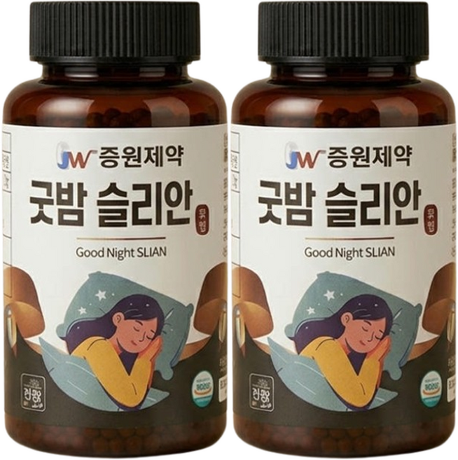 중원제약 편안한 굿드림 유기농 흑하랑 상추환 락투신 굿밤 슬리안, 1세트, 200g