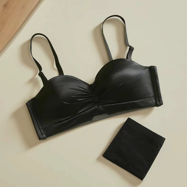 노와이어브라 심리스팬티 볼륨업 오프숄 튜브탑 브라 팬티 세트