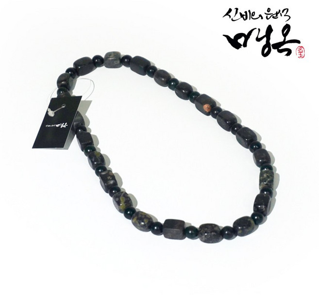 명옥 천연원석 행운 사업 건강목걸이 매옥 사각목걸이(여자용48cm), 1개