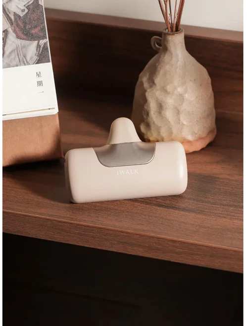 口袋行動電源 5500mAh 快充 20w, 奶茶, iwalk 六代 行動電源typec孔