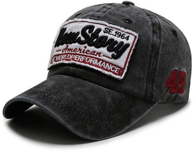 트랜드락 New Story 빈티지 레터링 위싱 대두 볼캡