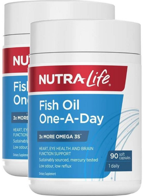 뉴트라라이프 오메가3 피쉬오일 원어데이 90정 2개 Nutralife Fish Oil 1-A-day