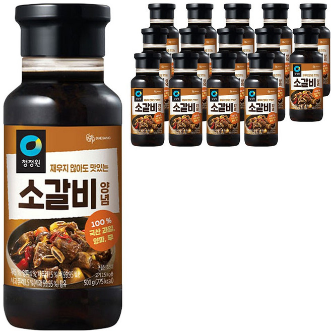 청정원 소갈비양념, 500g, 15개
