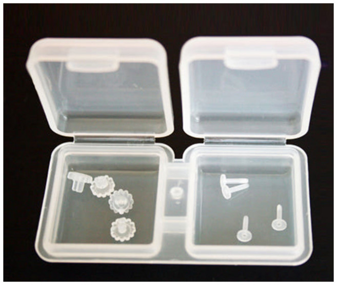 위스피아 피어싱 금속 알러지 방지 의료용 수지 실리콘캡