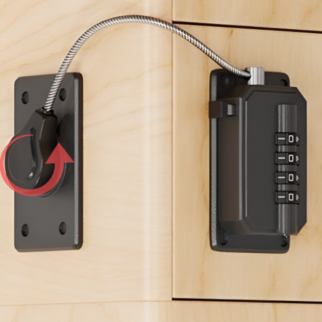 메라빌리아 락앤픽 잠금 장치 부착형 블랙, 1개