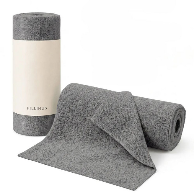 필인어스 극세사 빨아쓰는 롤 행주 30cm 20매, 1개, 그레이