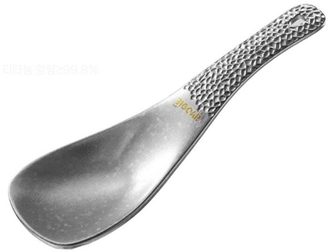 Bigcar 티타늄 쌀 숟가락 밥주걱 뒤집개, 티타늄 글레이셔 블루