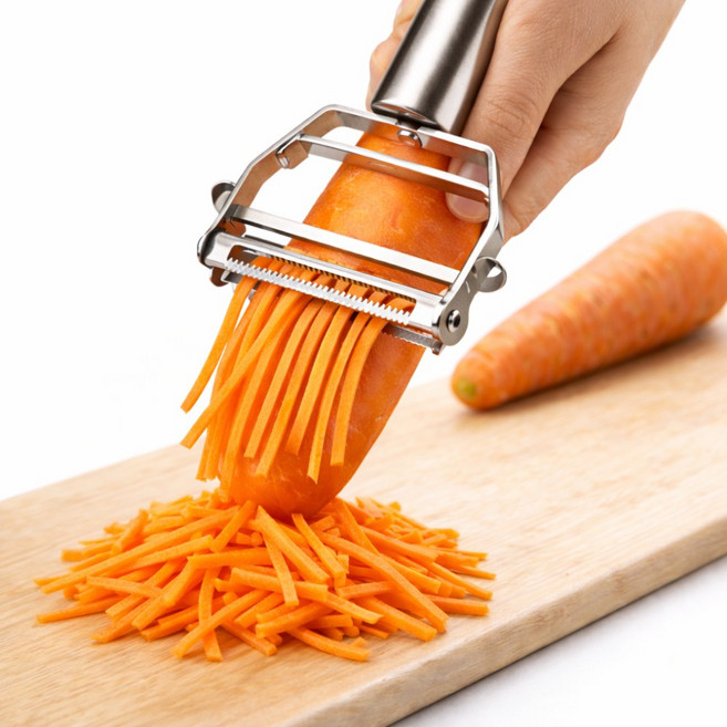 베로디 스테인리스 멀티 채칼 슬라이서, 퓨어실버, 1개